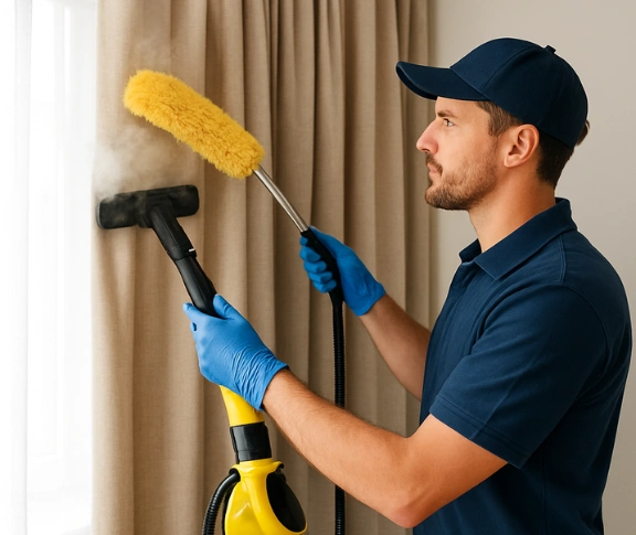 Trusted drapes cleaning technician Matty Curtain Cleaning robertson QLD